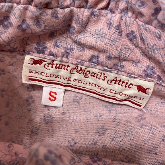 Vintage Cottagecore Prairie Floral ruffle dress - Picture 6 of 10